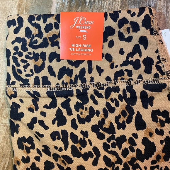 Last one J. Crew Weekend high-rise leggings in leopard - Picture 12 of 13